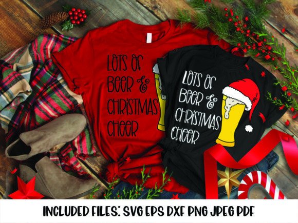 Beer Christmas Cheer SVG for Illustrations