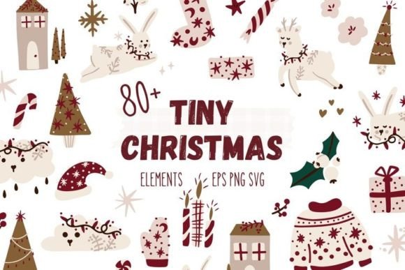 Christmas Clipart, Holiday Winter Illustrations