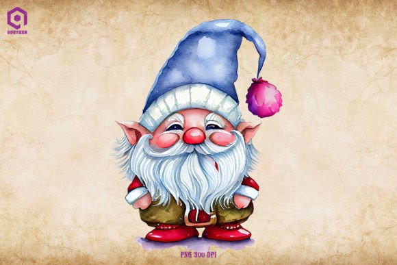 Christmas Gnome Standing: Illustrations for Sellers