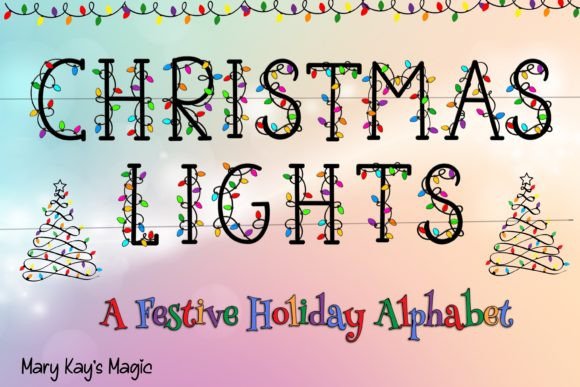 Christmas Lights Alphabet Illustrations Review