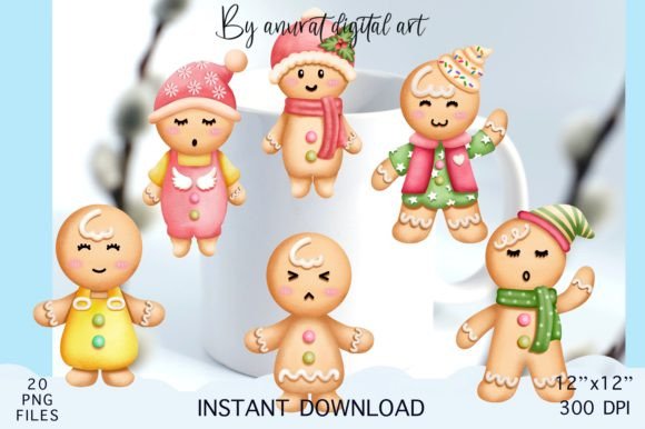 Cookie Christmas Illustrations for Crafters