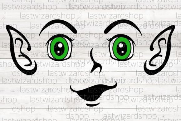 Elf Face Boy Svg: Festive Illustrations