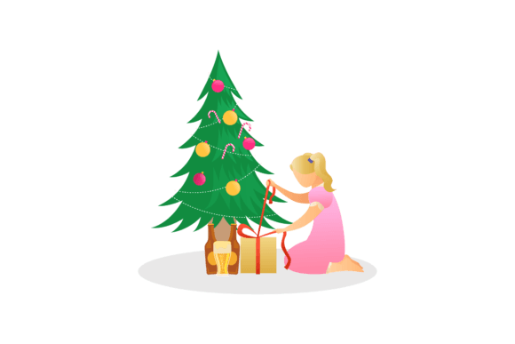 Flat Illustration Christmas Design Art for Illustrations