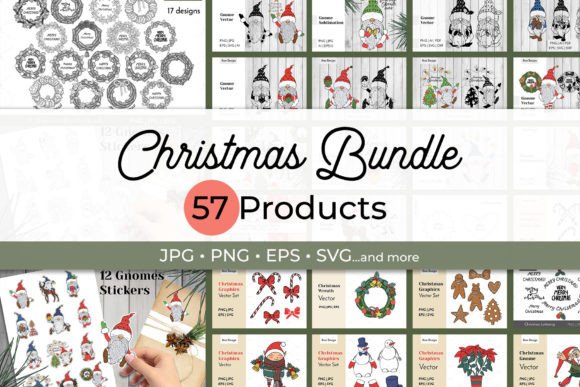 Hand Drawn Christmas Illustrations Bundle