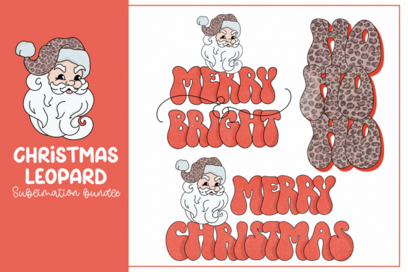 Leopard Christmas Bundle: Festive Illustrations