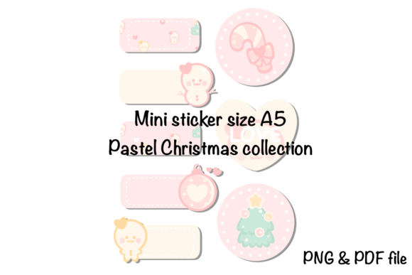 Mini Sticker Pastel Christmas Illustrations Review