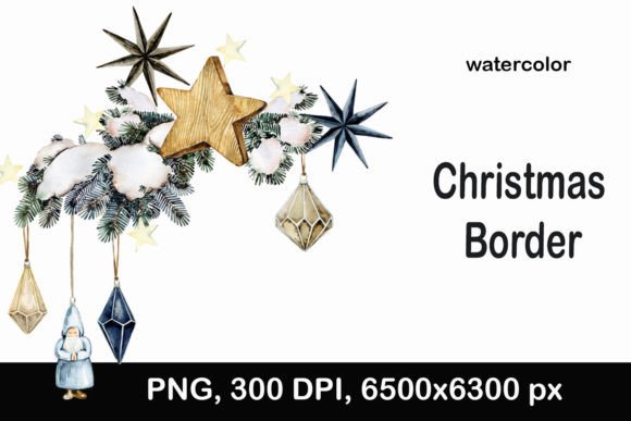 Nordic Christmas Tree Border: Illustrations Review