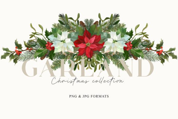 Review: Christmas Floral Garland PNG Illustrations