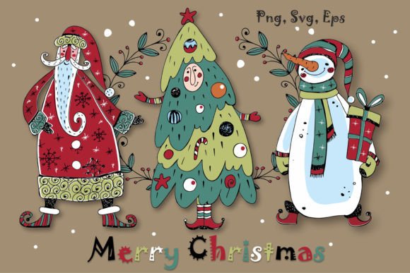 Review: Merry Christmas Doodles Png SVG Illustrations