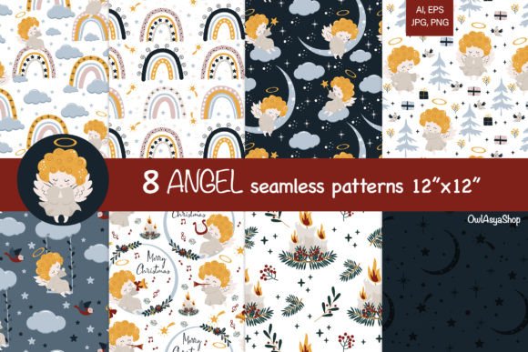 Reviewing Christmas Angels Seamless Patterns for Real Embroidery
