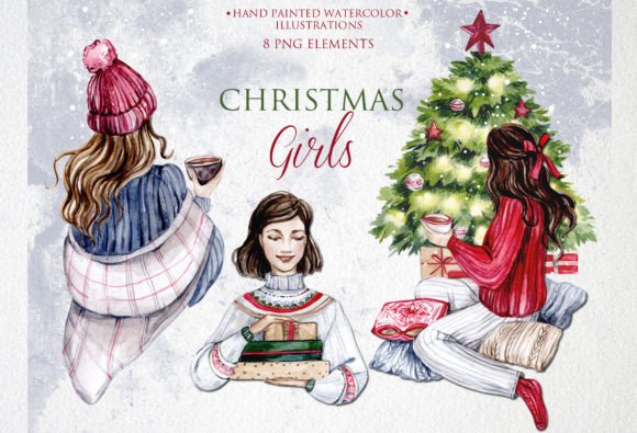 Reviewing Christmas Girls Illustrations