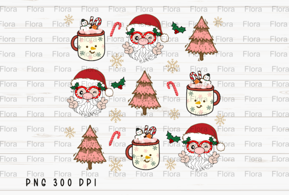 Santa Hot Cocoa PNG for Illustrations