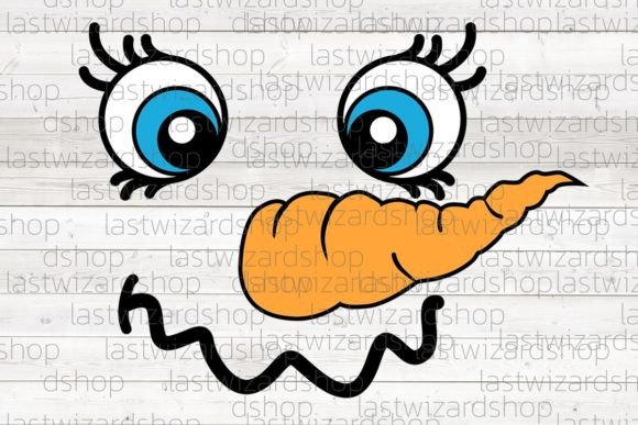 Snowman Face SVG: Festive Illustrations for Branding