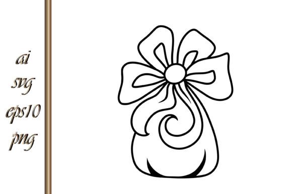 Xmas Sack Vector for Festive Illustrations